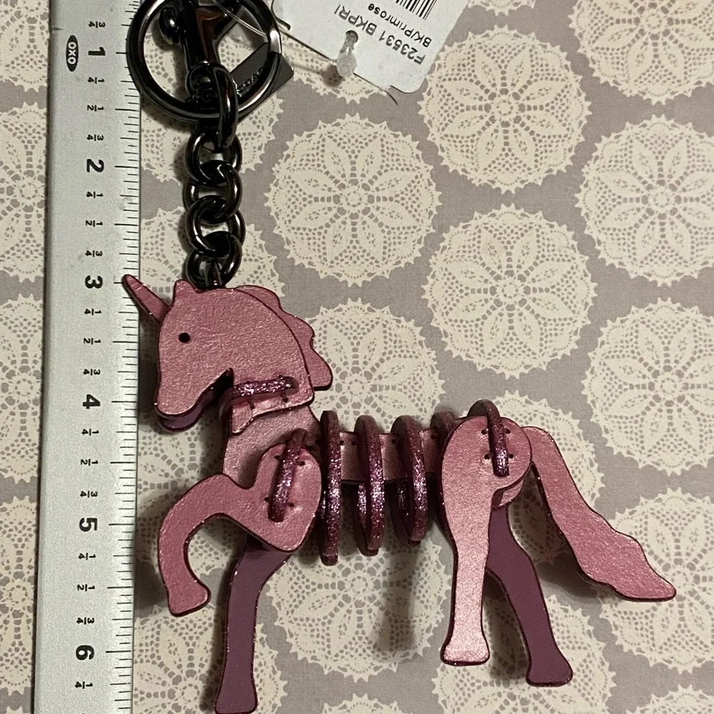 Coach Puzzle Unicorn Bag Charm F23531 - Picture 7 of 10